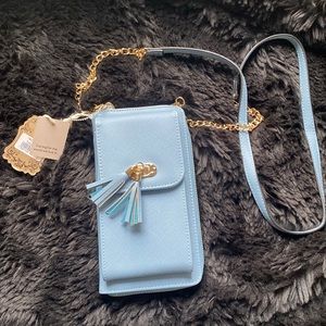 Blue wallet purse